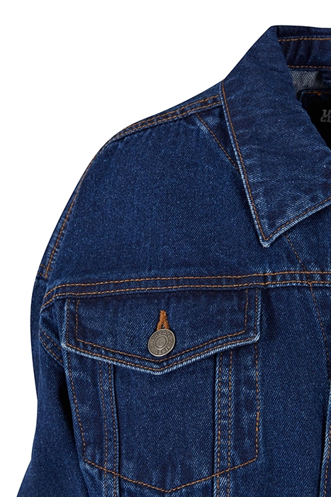 LADIES OVERSIZED 90‘S DENIM JACKET MID INDIGO WASHED 7