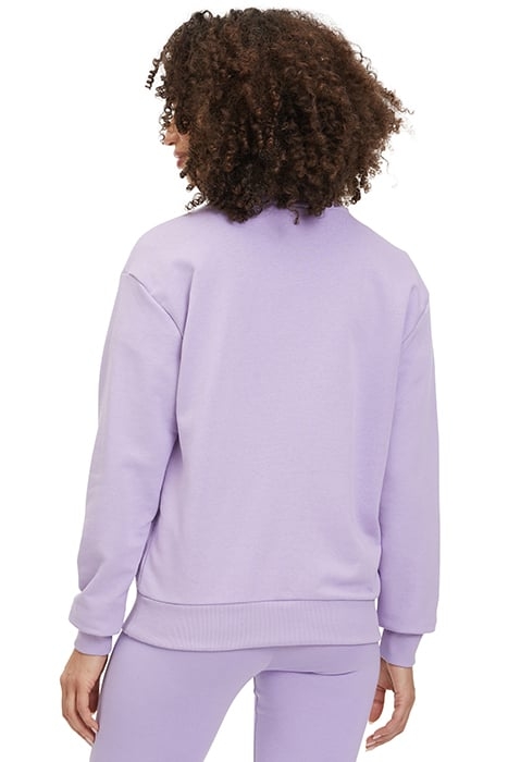 BANTIN SLIGHTLY CROPPED CREW SWEAT VIOLA 2