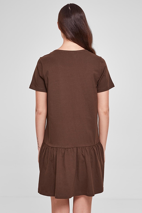 LADIES VALANCE TEE DRESS BROWN 2