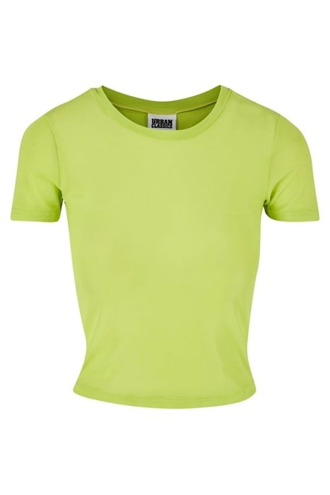 LADIES SHORT MESH TEE FROZENYELLOW 3