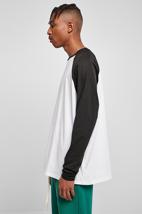 ORGANIC OVERSIZED RAGLAN LONGSLEEVE WHITE/BLACK 6
