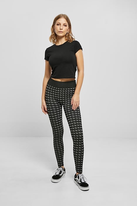 LADIES SEAMLESS HERITAGE LEGGINGS BLACKHOUNDSTOOTH 3