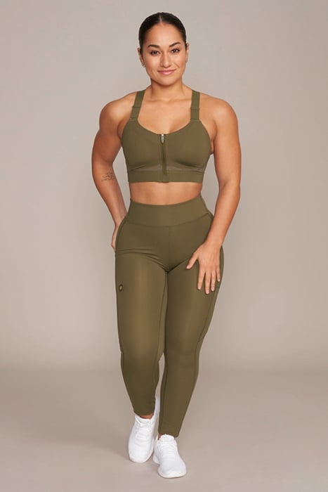 GEENA - WOMEN'S HIGH SUPPORT BRA OLIVE 3