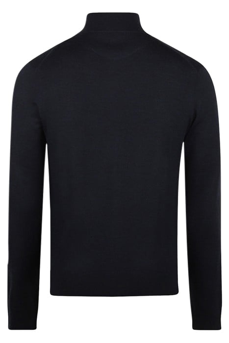 FINE MERINO ZIP THRU CARDIGAN NAVY 5