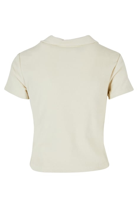 LADIES TOWEL POLO TEE PALEWHITE 5