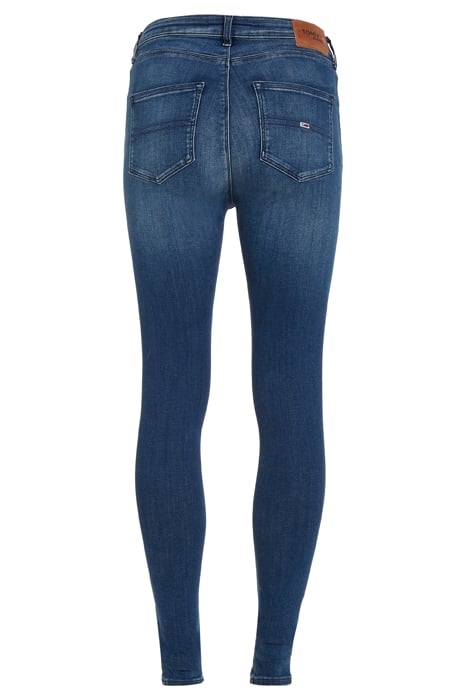 SYLVIA HR SUPER SKINNY JEANS MID BLUE 4