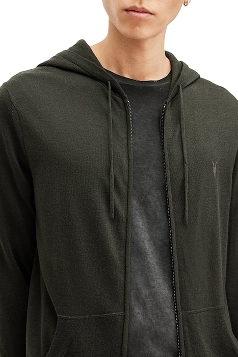 MODE MERINO ZIP HOOD GRANGE GREEN 6