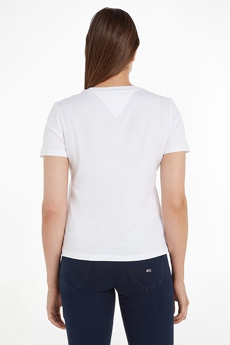 TOMMY HILFIGER TJW REGULAR FIT CREWNECK T-SHIRT, WHITE 2