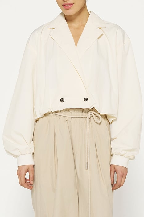 CROPPED BLAZER JACKET ECRU 1