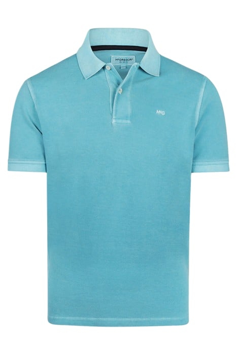 SUMMER PIQUEE POLO AQUA 1