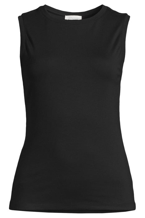 SHELL SLEEVELESS TOP BLACK 3