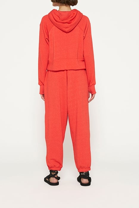 CROPPED HOODIE POPPY RED 2