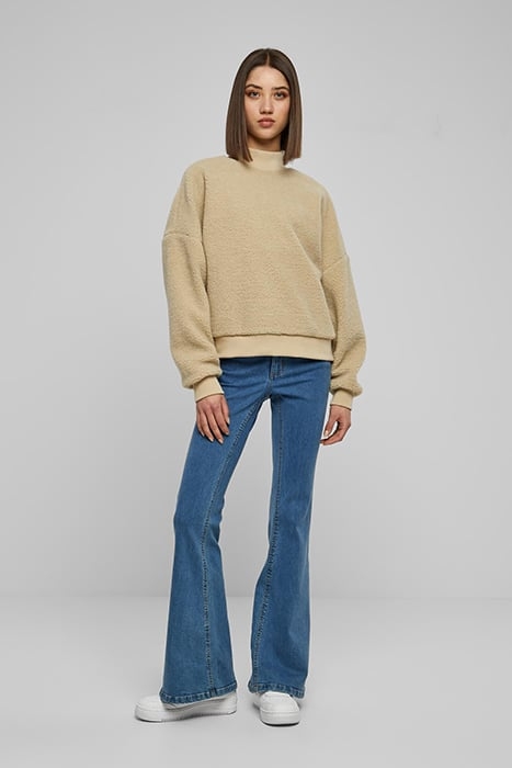 LADIES SHERPA CREWNECK WETSAND 3