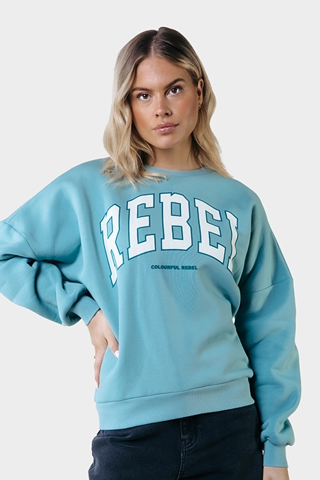 REBEL DROPPED SHOULDER SWEAT MINERAL BLUE 1