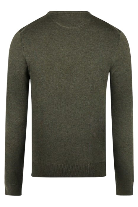 V-NECK SWEATER OLIVE 5