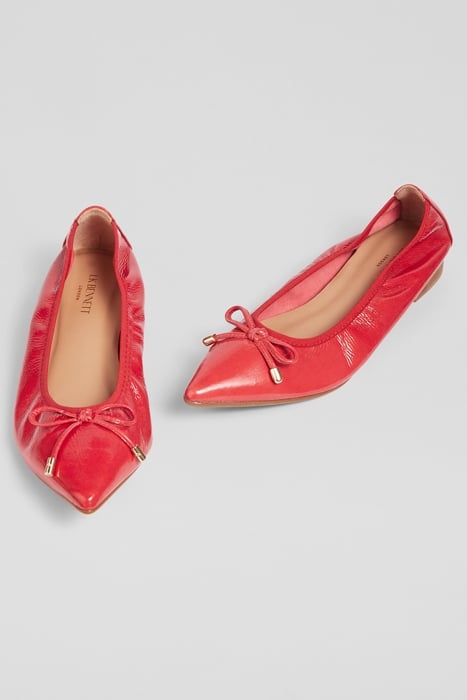 TILLY POINTED BALLERINA SHOES RASPBERRY 4