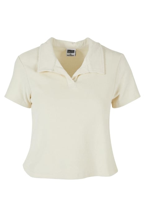 LADIES TOWEL POLO TEE PALEWHITE 4