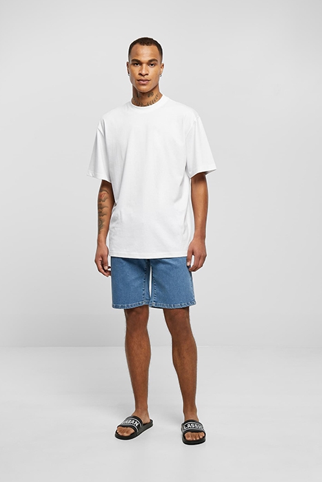 RELAXED FIT JEANS SHORTS LIGHT BLUE WASHED 3