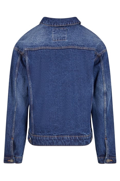 HEAVY OUNCE BOXY DENIM JACKET NEW MID BLUE WASHED 5