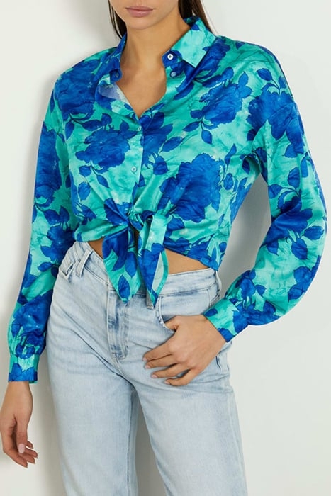 LS BOWED JUN SHIRT RESORT ROSE PRINT 1