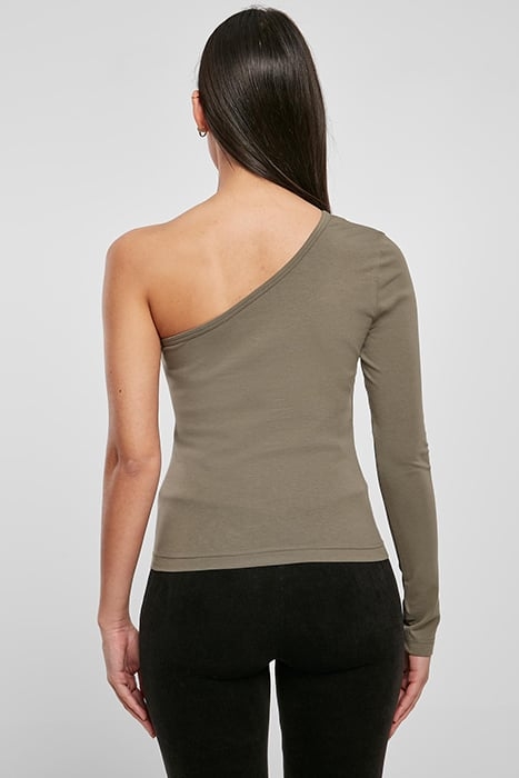 LADIES ASYMMETRIC LONGSLEEVE OLIVE 2