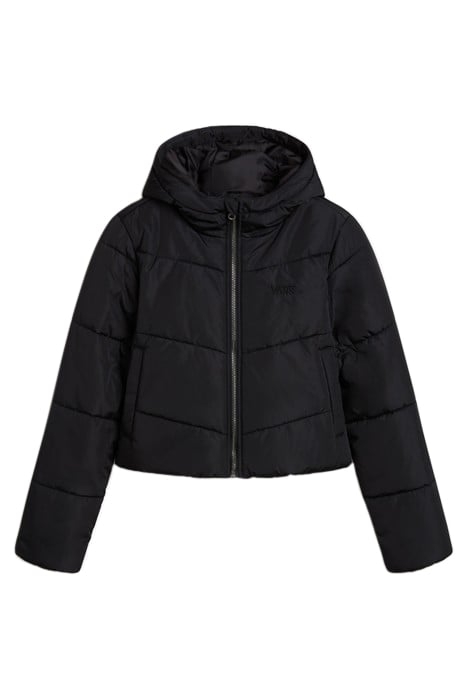 MTE FOUNDRY CROP HOODED PUFF GR BLACK 4