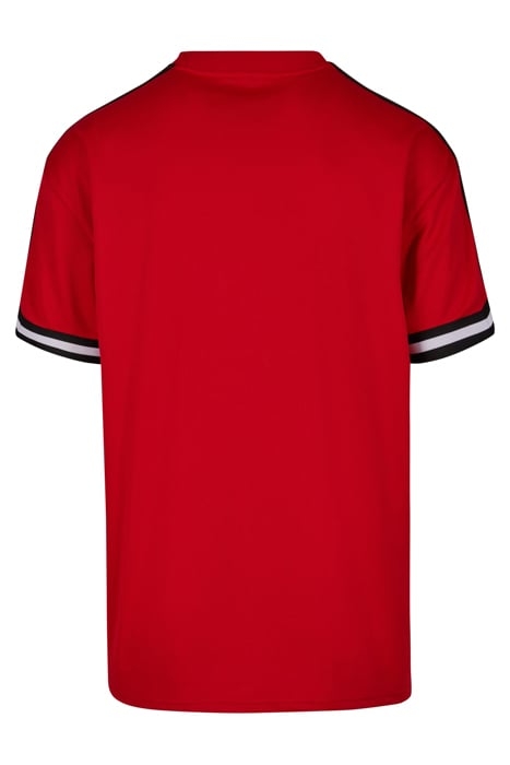 OVERSIZED STRIPES MESH TEE CITYRED 5