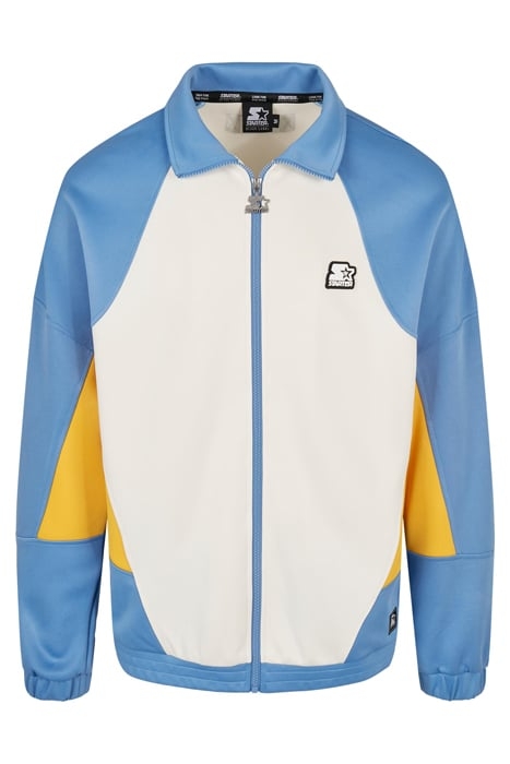 STARTER LASER TRACK JACKET PLWHT/HRZNBLU/CLFRNYLLW 4