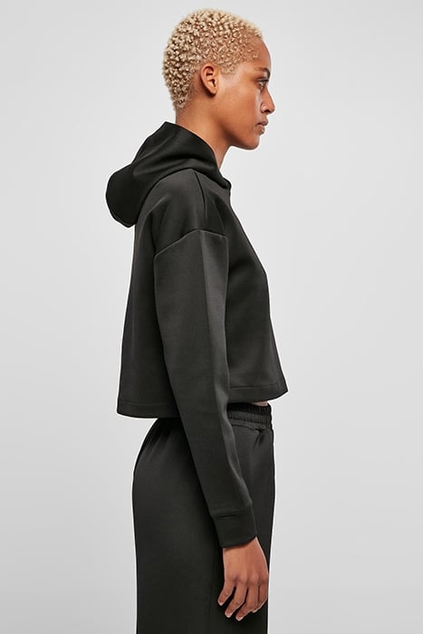 LADIES SHORT SCUBA HOODY BLACK 7