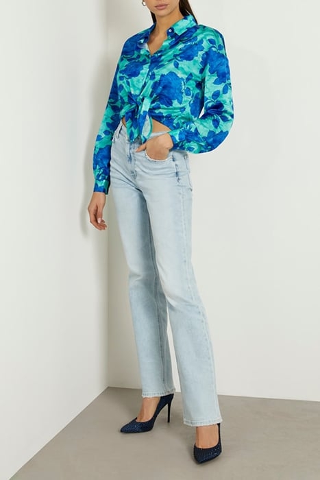 LS BOWED JUN SHIRT RESORT ROSE PRINT 3