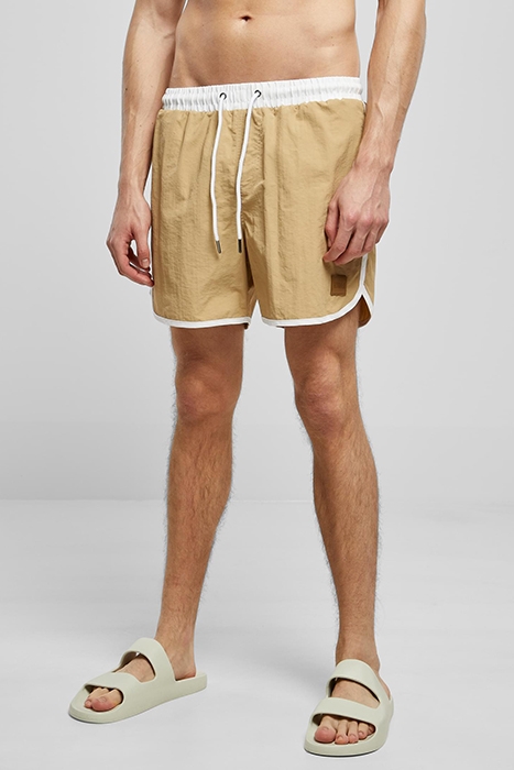 RETRO SWIMSHORTS WHITE/UNIONBEIGE 1