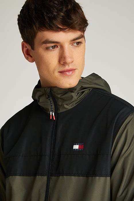 RELAXED FIT FLEECE LINED JACKET FATIGUE GREEN/BLACK 6