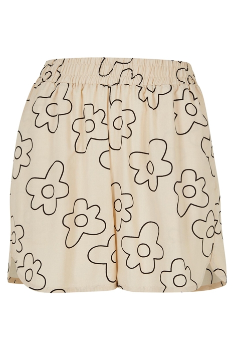 LADIES AOP VISCOSE RESORT SHORTS SOFTSEAGRASSFLOWER 4