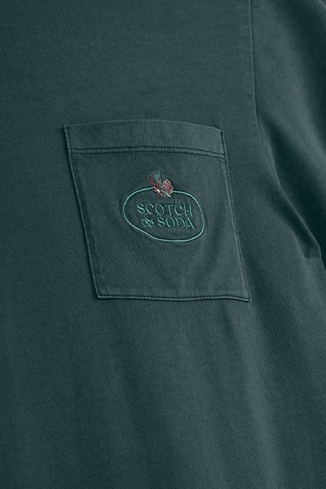GARMENT DYED SS POCKET TEE CYPRESS GREEN 3