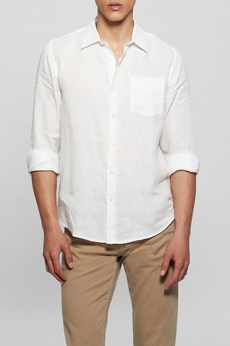 LS ISLAND LINEN SHIR PURE WHITE 1