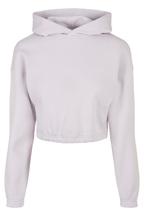 LADIES SHORT OVERSIZED SWEAT HOODY SOFTLILAC 3