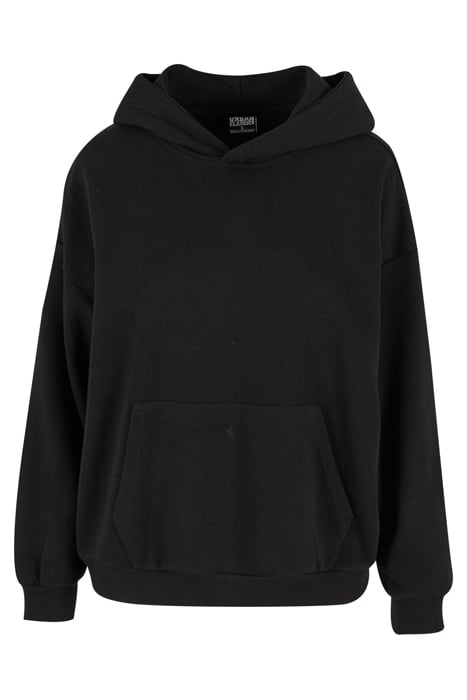 LADIES LIGHT TERRY OVERSIZED HOODIE BLACK 4