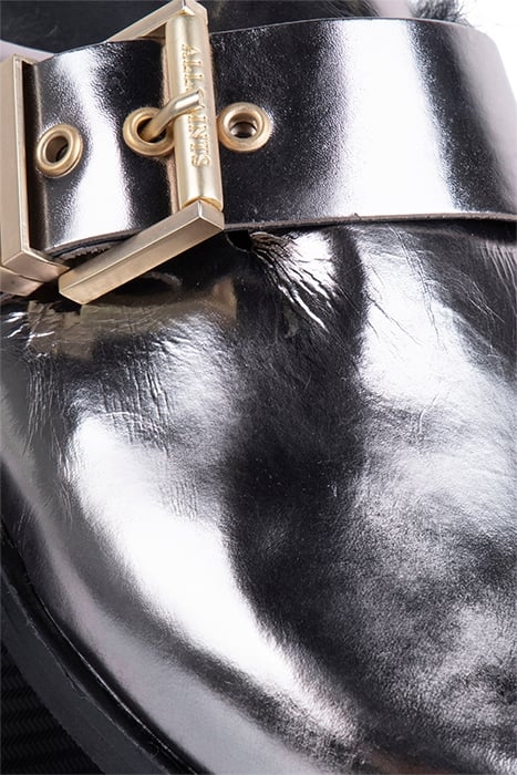 VENUS SHEARLING MULE MIRROR SILVER 4