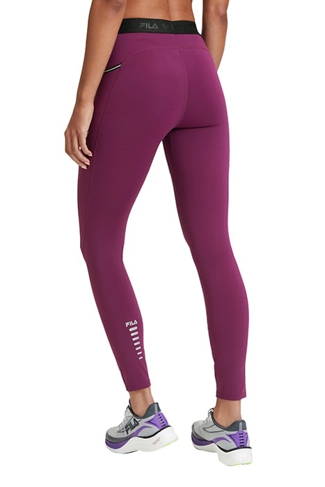 ROSES RUNNING TIGHTS PLUM CASPIA 2