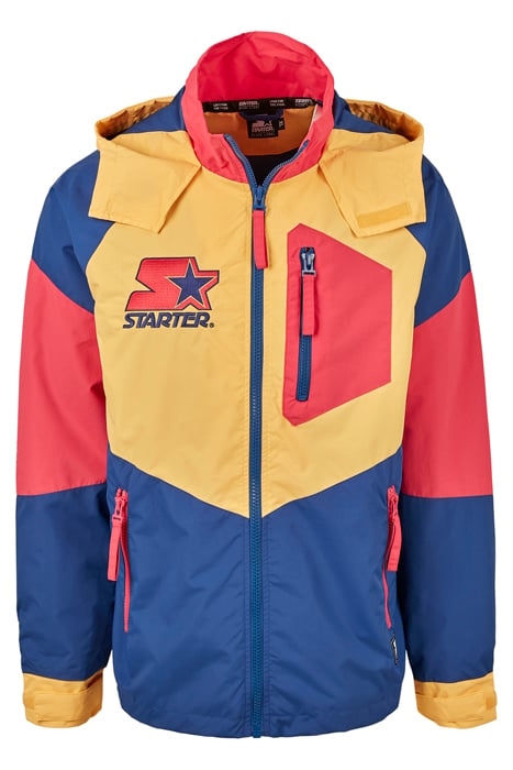 STARTER MULTICOLORED LOGO JACKET RED/BLUE/YELLOW 4