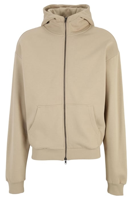 HIGH NECK ZIP HOODY WETSAND 4