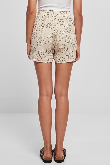 LADIES AOP VISCOSE RESORT SHORTS SOFTSEAGRASSFLOWER 2