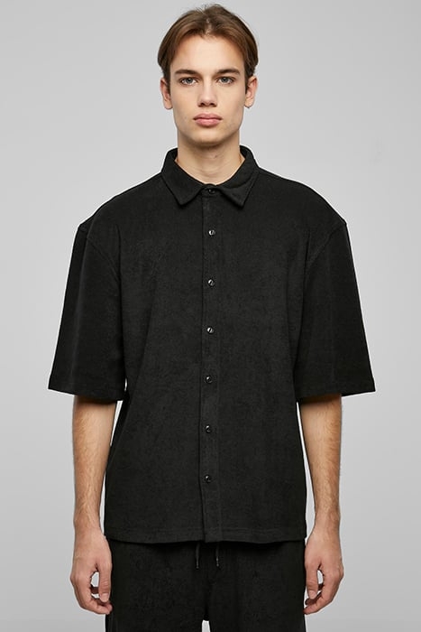 BOXY TOWEL SHIRT BLACK 1