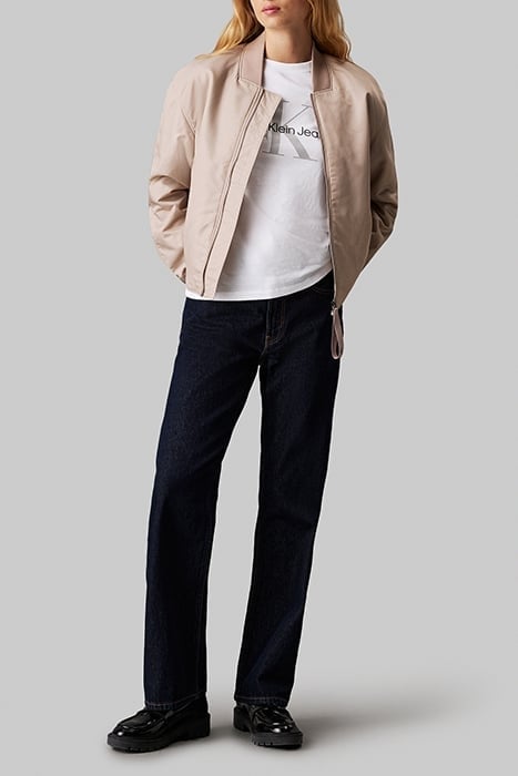 CALVIN KLEIN SS MONOLOGO REGULAR FIT CREWNECK T-SHIRT WHITE 4