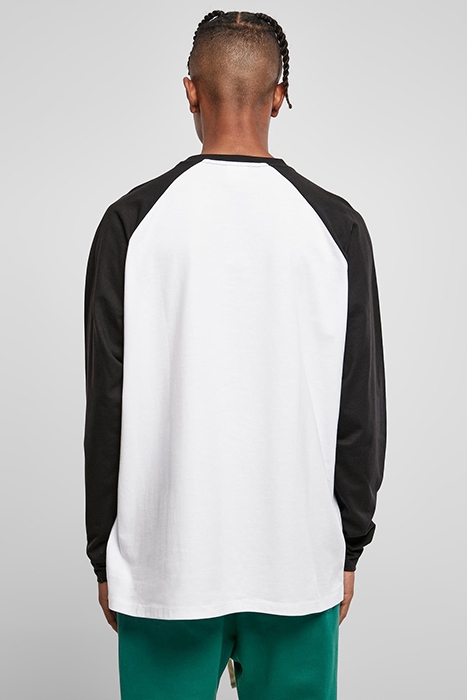 ORGANIC OVERSIZED RAGLAN LONGSLEEVE WHITE/BLACK 2