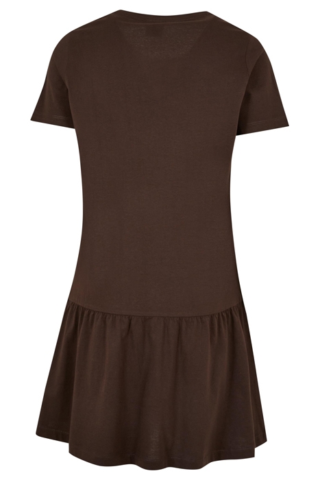 LADIES VALANCE TEE DRESS BROWN 5