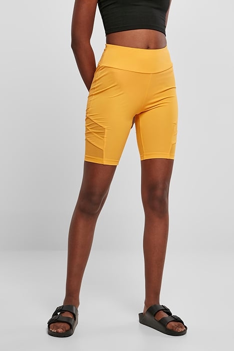 LADIES HIGH WAIST TECH MESH CYCLE SHORTS MAGICMANGO 1