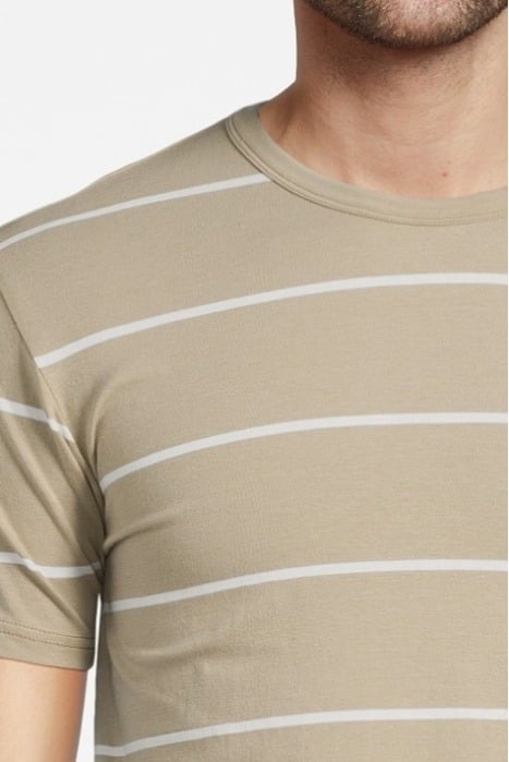 STRIPED 3 PACK T-SHIRT SAGE UNIFORM STRIPE/ WHITE/ JET BLACK 6