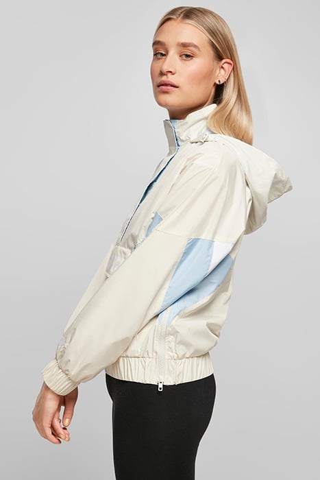 LADIES STARTER COLORBLOCK HALFZIP WINDBREAKER PALEWHITE/ICEW 6