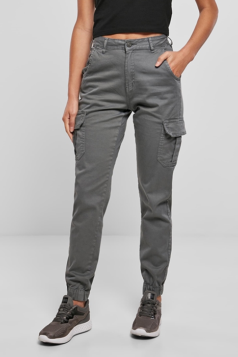 LADIES HIGH WAIST CARGO PANTS LIGHTSHADOW 1
